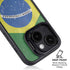 Brazil Flag Distressed iPhone 15 Kickstand Case